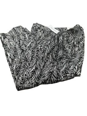 Coldwater Creek Women's Size 16 Pant Ankle Leg Tropical Black New With Tags